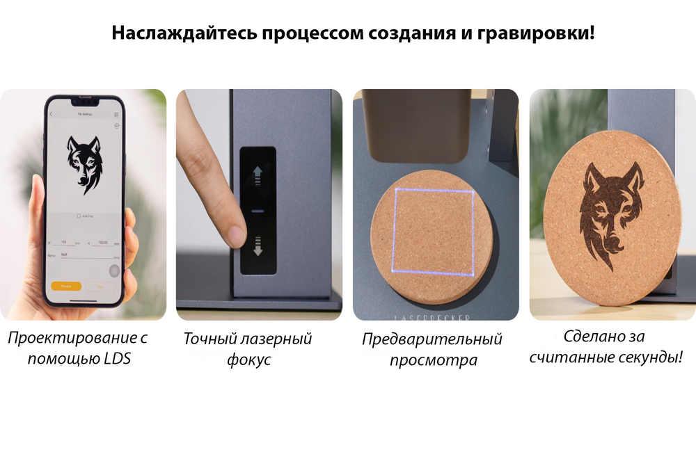 Портативный лазерный гравер LaserPecker LP2 ULTIMATE